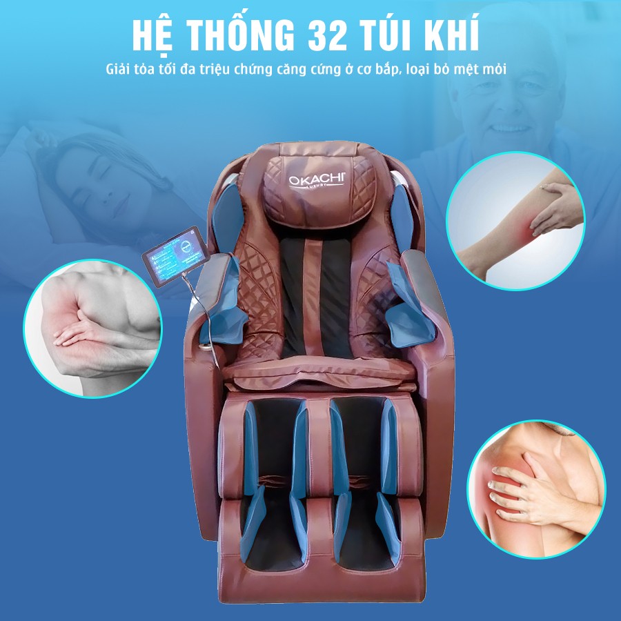 Ghế massage toàn thân OKACHI Luxury Star JP-i25 Plus